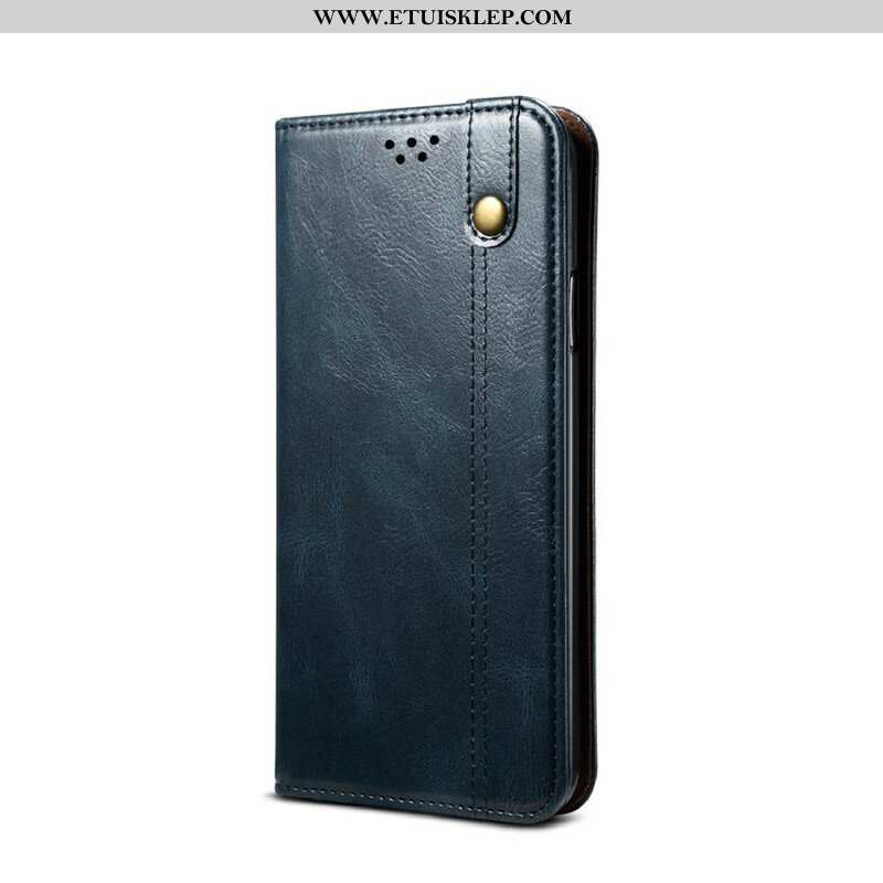 Etui Na Telefon do Samsung Galaxy S21 5G Etui Folio Woskowana Sztuczna Skóra